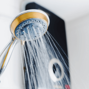 shower head and tankless water heater