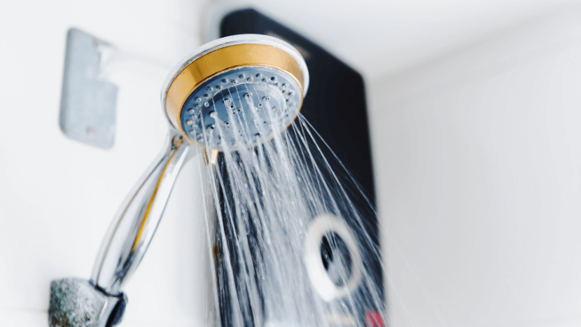 shower head and tankless water heater