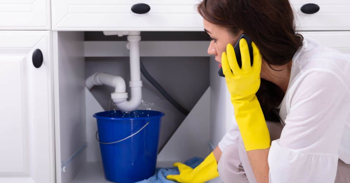 Calling a plumber