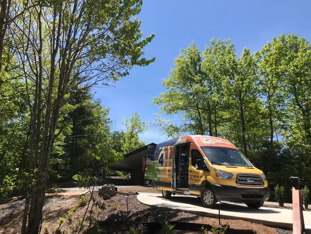 Four Seasons Parked Van