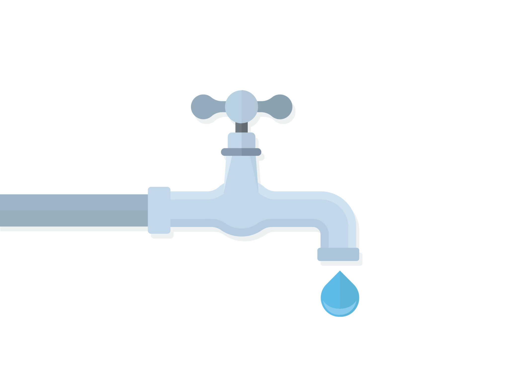 Water tap with drop